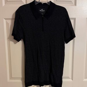 Hollister Men's Dark Polo Shirt